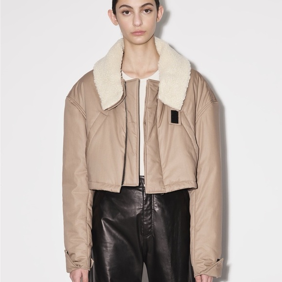 Amiri Short Parka Jacket in Dark Khaki - Sz M - Picture 2 of 15